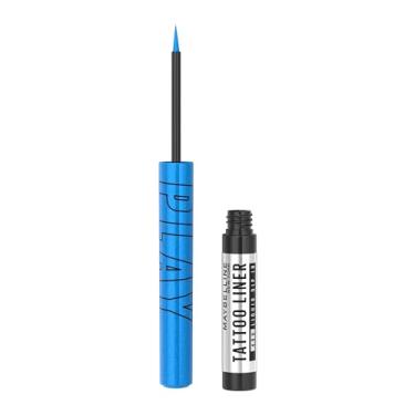 Imagem de Delineador Líquido Colorido Maybelline NY Tattoo Liner Play Ride, resistente à água, ao calor e ao suor, até 48 horas* de duração, secagem rápida, 2,1g