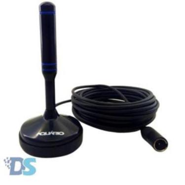 Imagem de Antena Digital Interna e Externa Base Magnética com Cabo 5 metros DTV-