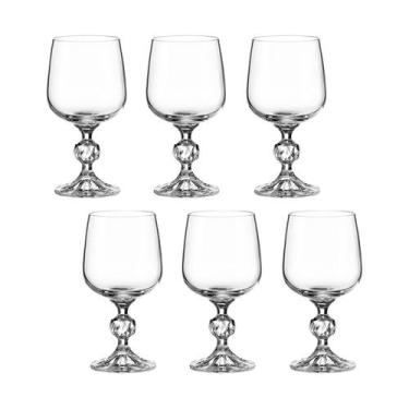 Imagem de 12 Taças De Cristal Vinho Tinto 230 Ml Linha Claudia Bohemia - Bohemia