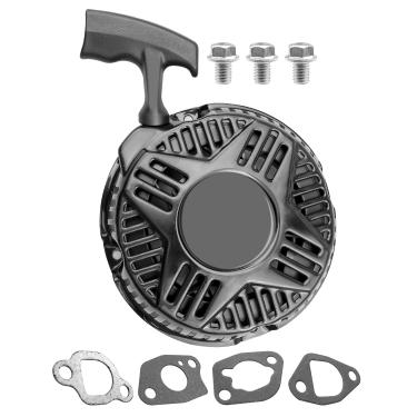 Imagem de HUQUZN Conjunto de arranque de recuo com parafuso e junta apto para lavadora de pressão Westinghouse motor 212cc WPX2700 DuroStar 208cc 210cc 224cc DS4000S Wen GN4500 DF475T Gerador portátil