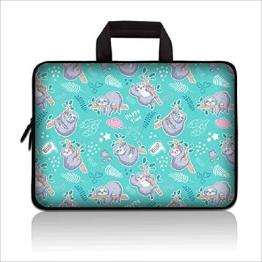 Imagem de HEABPY Universal 7-9 Inch Kids Tablet Sleeve, Portable Neoprene Carrying Case Bag Fits 7" 8" 8.5" 8.9" 9" Apple iPad Mini, Samsung Galaxy Tab, Google, HP, Acer, ASUS (Cute Sloth)