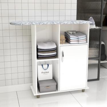 Imagem de Tábua De Passar Roupa Miami Com 1 Porta E Nicho Branco