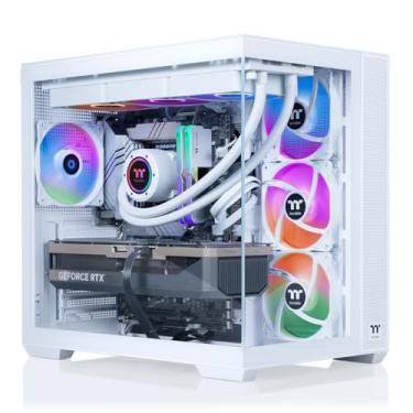 Imagem de Thermaltake LCGS View 9870S-380 Desktop para jogos (AMD Ryzen™ 7 9800X3D, memória ToughRam 32GB DDR5 6000MT/s RGB, NVIDIA® GeForce RTX™ 5070, 2TB NVMe M.2, WiFi, Windows 11) V38S-B850-570-LCS