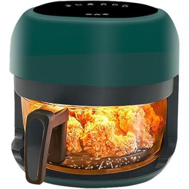 Imagem de Fritadeira De Ar Transparente Com Tela Sensível Ao Toque, Capacidade De 4l, Sem óleo E Sem Fumaça, Cozinha Saudável, Fritadeira Multifutional, Blanc