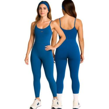 Imagem de Macacão Longo Feminino Suplex Fitness Ginastica E Academia - Multimarc