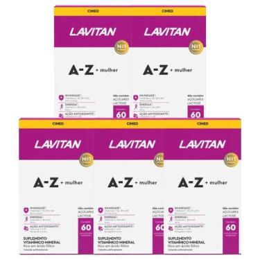 Imagem de Kit Lavitan Mulher Az Vitamina 5 Unidades Com 60 Comprimidos - Cimed