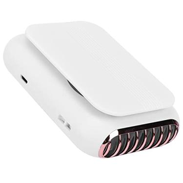 Imagem de ZJchao Ventilador do Pescoço Fan Portátil Portátil Fã de Mão Com 3 Velocidades de Ajuste de Velocidade 1800mAh para Viagens Ao Ar Livre Mesa de Escritório Em Casa (Branco)