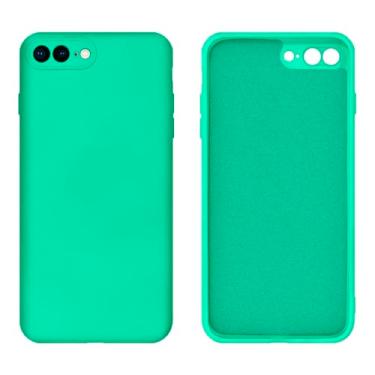 Imagem de Capinha Compativel com iPhone 7 Plus / 8 Plus Silicone Aveludado com Proteção de Câmera