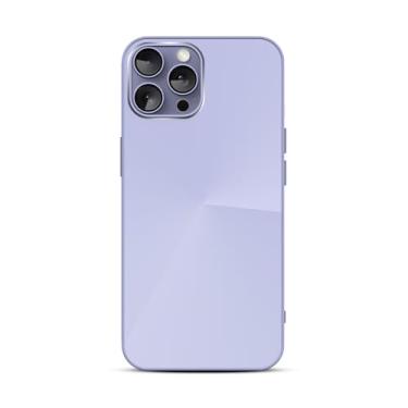 Imagem de Capinha Compativel com iPhone 13 Pro Verso Vidro Reflexivo Bordas de Silicone Luxuosa Premium Com Proteção de Camera