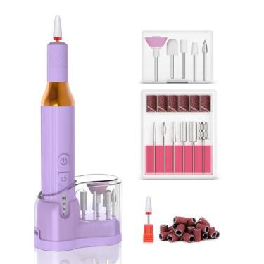 Imagem de Furadeira de unhas DEEHENK: limas elétricas sem fio para unhas de gel