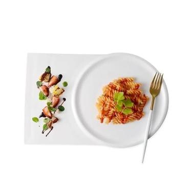 Imagem de URGDWEKJY Bandeja de jantar criativa irregular de vidro prato de jantar prato de sobremesa prato de lanche pratos de sushi pratos de exibição de bolo restaurante especialidade prato de jantar