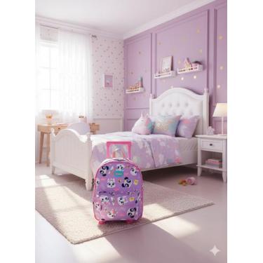 Imagem de Mochila Com Rodinhas Puket Multibichos BFF Best Friend Forever