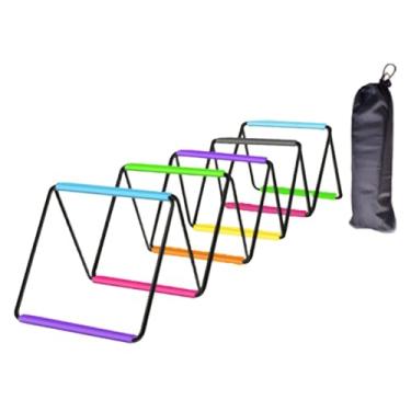 Imagem de UGPLM Escada de Agilidade com Obstáculos para Homens, Mulheres e Crianças, Escada Flexível para Treino de Pés no Futebol, de Velocidade para Esportes ao Ar, 10 Grades, 400cm X 40cm