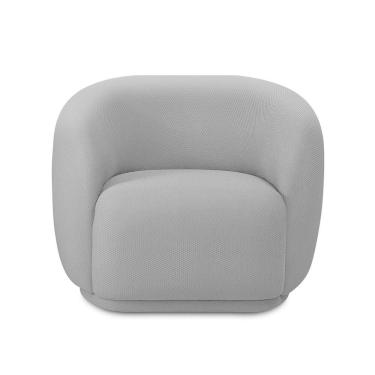Imagem de Poltrona Orgânica Giratòria Decorativa Bell Cinza Lansofbr