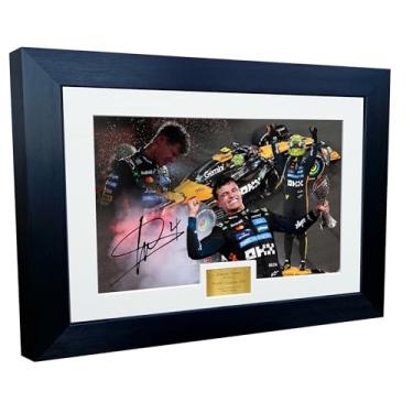 Imagem de Kitbags & Lockers Porta-retrato A4 A4 Lando Norris World Champion 2025 Abu Dhabi McLaren MCL39 Carro Autografado Assinado Assinatura Foto Foto Foto Fórmula 1 Pôster Presente 8