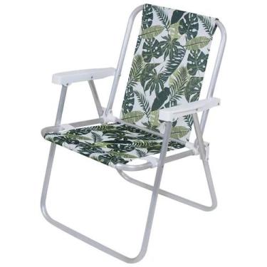 Imagem de Cadeira de Praia Alta em Alumínio Dobrável Oxford Garden 24751 BelFix