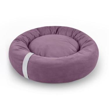 Imagem de Cama Gato e Cachorro Ninho Médio Nuvem Soft Macio Caminha Pet Lavável Donut Fundo Impermeável(Lavanda Touch)
