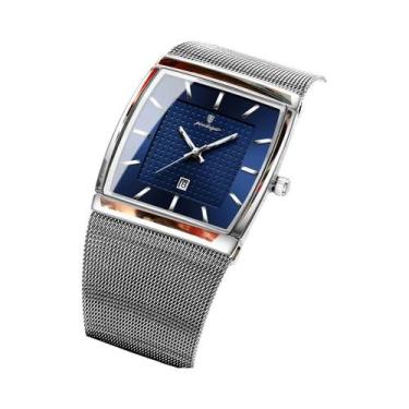 Imagem de Relógio De Quartzo Masculino À Prova d'Água Com Pulseira De Aço Inoxid