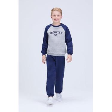 Imagem de Conjunto Infantil Masculino Inverno Moletom Brooklyn - Vida Costeira O