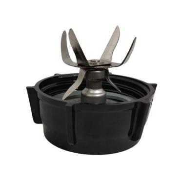 Imagem de Kit Base Lamina 6 Facas E Borracha Compatível Liquidificador Oster - D