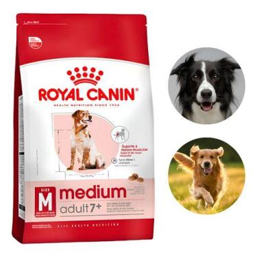 Imagem de Ração Royal Canin 7+ 12kg Medium Adulto Cães Premium - HOME22