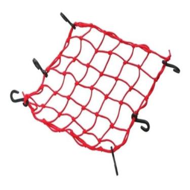 Imagem de Rede Elástica Aranha Com Ganho Porta Capacete Moto Bagageiro - Redstar