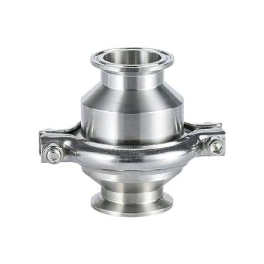 Imagem de Valves, Sanitary Quick Installation Check Valve, 19-102mm Stainless Steel Quick-opening Clamp Type Chuck Connection Check Valve (Size : 102MM)