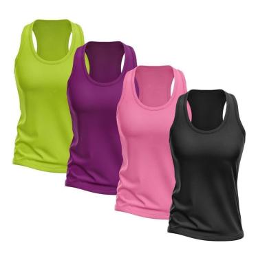 Imagem de Kit 4 Regata Good Look Nadador Dry Proteção Solar UV Feminina-Feminino