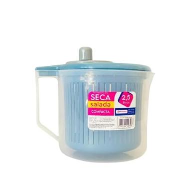 Imagem de Seca Salada Centrífuga Secador Folhas Verduras Manual Azul