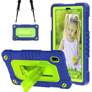 Imagem de FIEWESEY Capa para tablet Walmart Onn 7 polegadas geração 4/para tablet Onn 7 polegadas modelo 2024, resistente à prova de choque com alça de ombro para Onn 7 2024 Modelo: 100135924 Tablet (azul