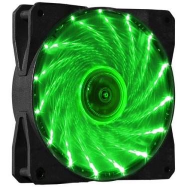 Imagem de Cooler Fan 120mm (12cm) 15 Leds Verde - Xway, Verde