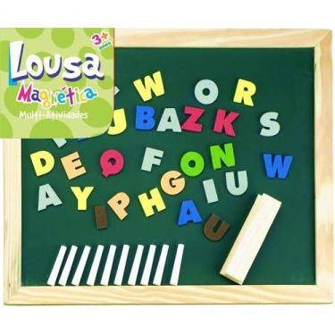 Imagem de Lousa Magnética Alfabeto Bate Bumbo Madeira