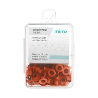Imagem de Ilhós Mimo Creating Redondo Laranja Puro 4,5mm 50 Unidades