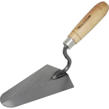 Imagem de Colher Pá de Pedreiro Canto Reto em Aço 6" Tradestar