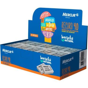 Imagem de Borracha Branca 40 Record - Caixa com 40 Unidades - Mercur