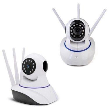 Imagem de kit 2 Câmeras Robo Ip Icsee 3 Antena Wifi Wireles Hd Audio Visão Notur