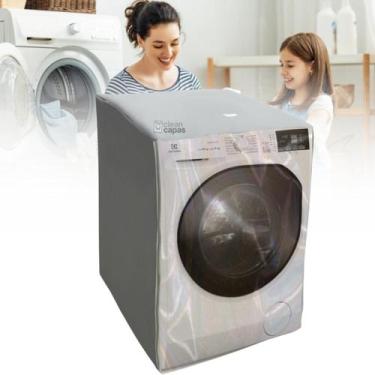 Imagem de Capa para lava e seca electrolux 11kg transparente - Capas Flex, CINZA