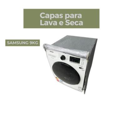 Imagem de Capa lava e seca samsung 9kg transparente flex - Capas Flex, CINZA