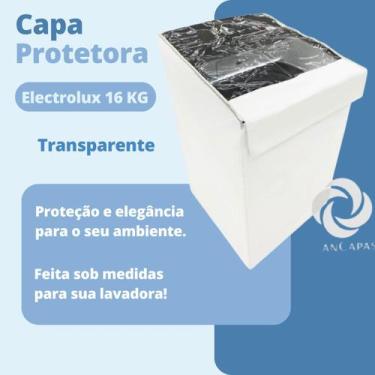 Imagem de Capa para lavadora electrolux 16kg turbo econ./lpr16 transparente - Cl