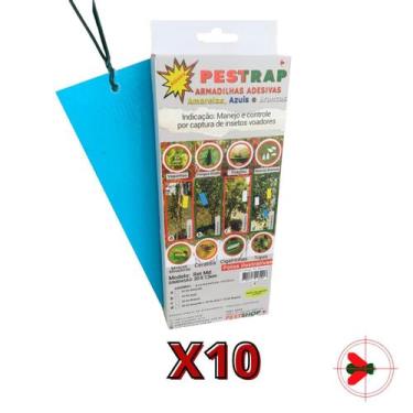 Imagem de Pestrap Azul Pega Inseto Voador Mod Ret Md 20x7,5 10 Un