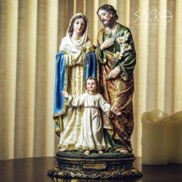 Imagem de Imagem Sagrada Família 40cm Resina Importada - Príncipe da Paz