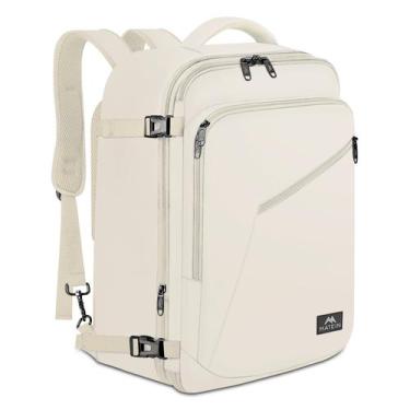Imagem de Mochila de Viagem MATEIN Large - Impermeável e Antifurto - Bege
