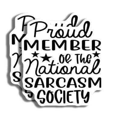 Imagem de Adesivo Proud Member of The National Sarcasm Society - Adesivo sarcástico engraçado - Decalque para laptop - Adesivo de vinil - Adesivo de garrafa de água - AAS0695