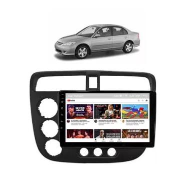 Imagem de Kit Multimídia Civic G7 01 / 06 9 Pol Android Carplay 2/32GB - 915BR roadstar