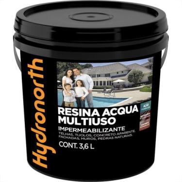 Imagem de Resina Multiuso Hydronorth Acqua Color Brilhante 3,6L Vermelho Oxido G