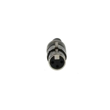 Imagem de Kit 2 Conectores Canon Xlr Fêmea Preto - TBLACK
