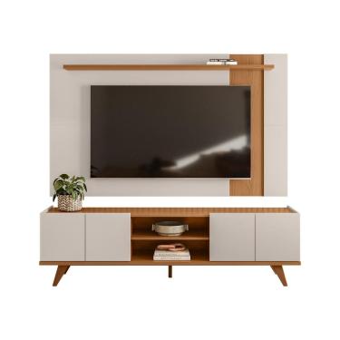 Imagem de Painel para Tv Leme com Rack Brazos - Extensivo, 4 Portas - Colibri Móveis