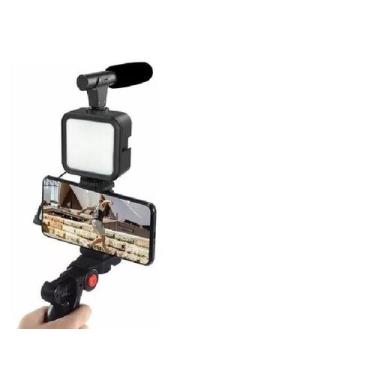 Imagem de Tripé Celular Suporte Led E Microfone BT Video-Making - XF