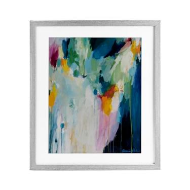 Imagem de Stupell Industries Impressão emoldurada cinza de expressão brilhante de eucalipto sob o design de Amira Rahim, 53 x 43 cm