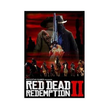 Imagem de Pôster De Arte Retrô Red Dead Redemption 2 Placa De Metal Decorativa P